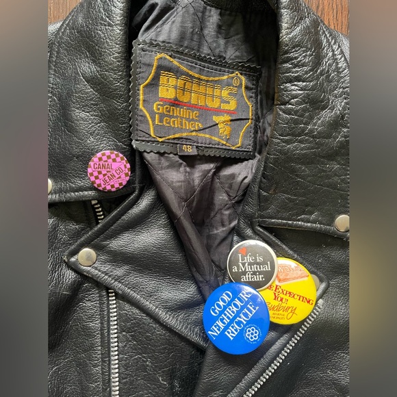 Bonus Genuine Leather Motorcycle Jacket - Picture 5 of 12